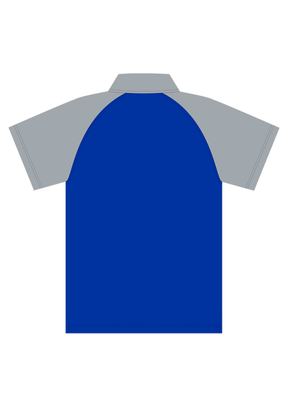 Womens Polo Shirt - Royal/Silver
